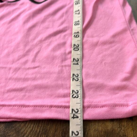 NWT Emme Jordan pink sleep tank pj top Sz L I LOVE YOU - Picture 6 of 6